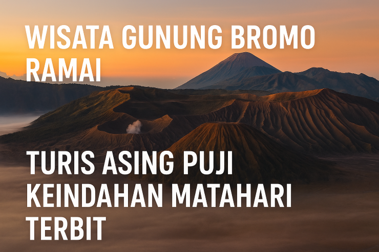 Wisata Gunung Bromo Ramai, Turis Asing Puji Keindahan Matahari Terbit