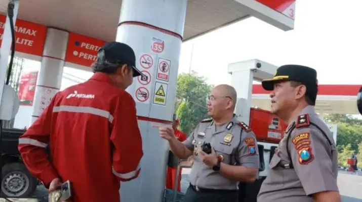 Polres Lamongan Intensifkan Pemantauan SPBU untuk Pastikan Stok dan Distribusi BBM Tetap Aman